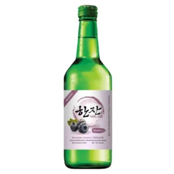 HanJan Blueberry Soju - Korean Flavored Drink, 375ml Single Serve hanjan blueberry soju korean f 0 1753360301 - LIQUORFREIGHTT